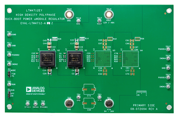 EVAL-LTM4712-A1Z Board Photo Top View