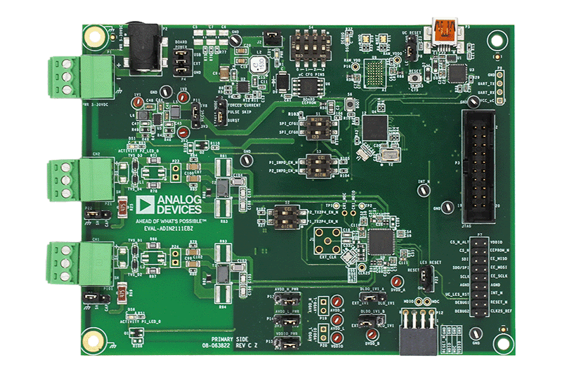 ADIN2111 Evaluation Board - Top View