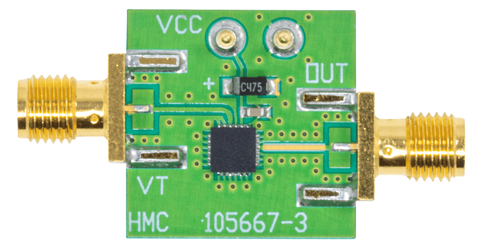 HMC384 Evaluation Board - Top View