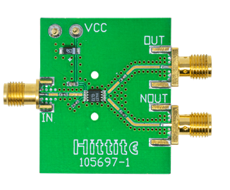 HMC437 Evaluation Board - Top View