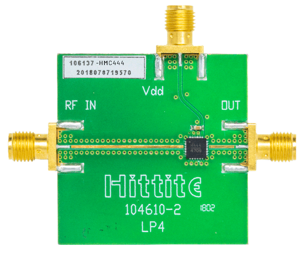 HMC444 Evaluation Board - Top View