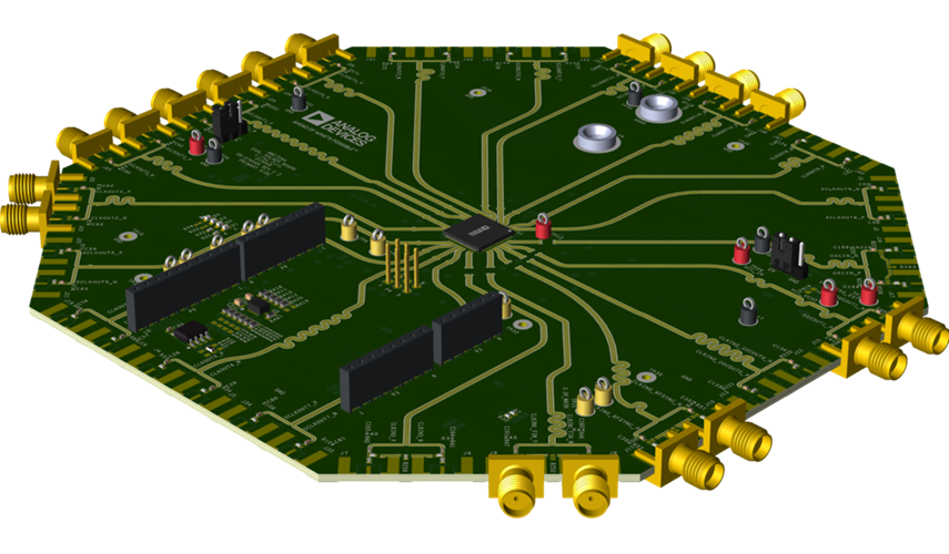 EVAL-HMC7044B Board Photo Top View