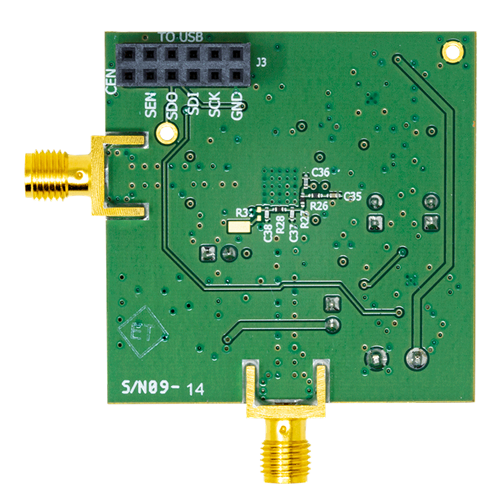 HMC821 Evaluation Board - Bottom View