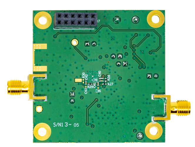 EVAL-HMC830LP6GE Evaluation Board - Bottom View