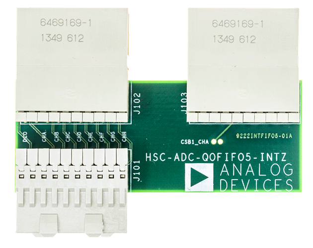 HSC-ADC-FIFO5-INTZ Interposer Board - Top View