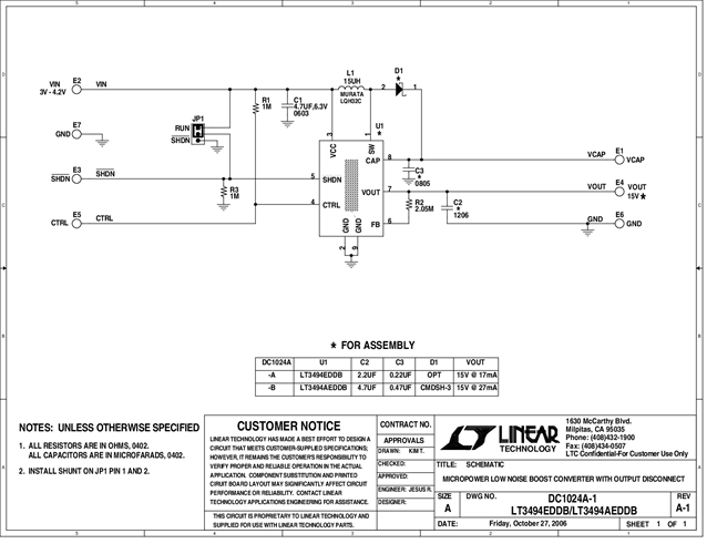DC1024A-A - Schematic