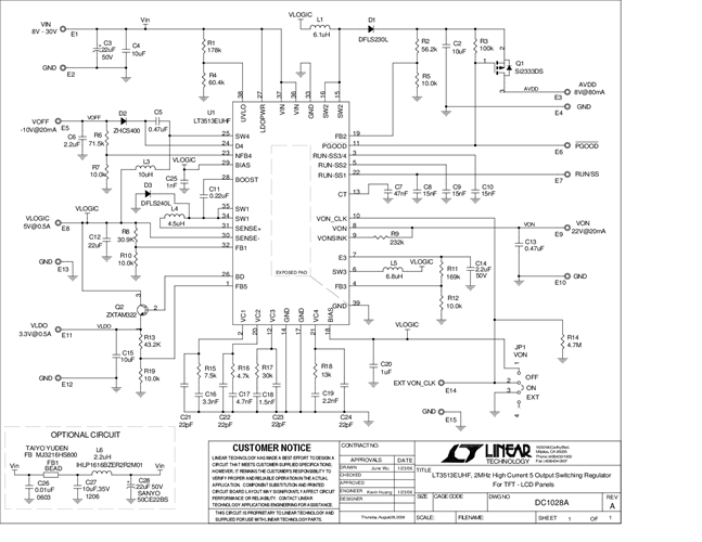 DC1028A - Schematic
