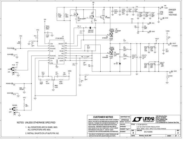 DC1035A - Schematic