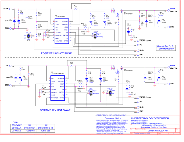 DC1052A-A - Schematic