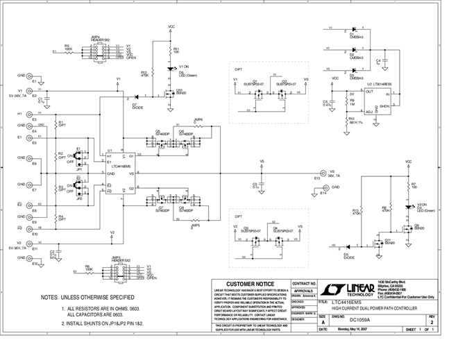 DC1059A - Schematic