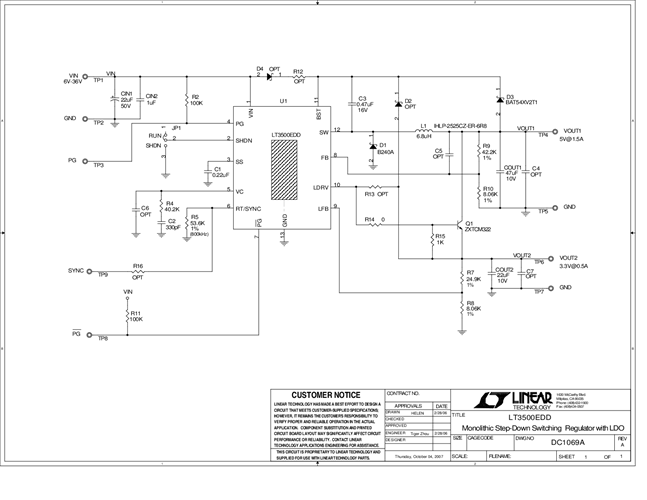 DC1069A - Schematic