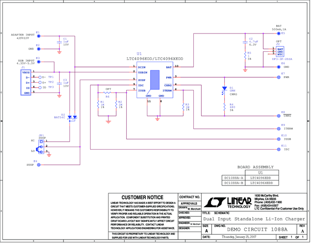DC1088A-A - Schematic