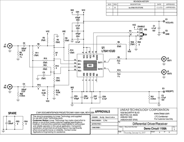 DC1108A - Schematic