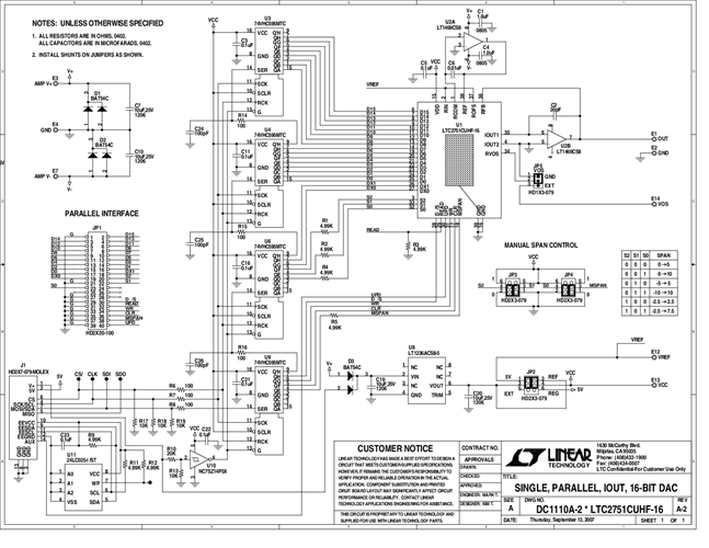 DC1110A - Schematic