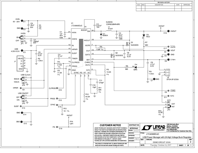 DC1210A - Schematic