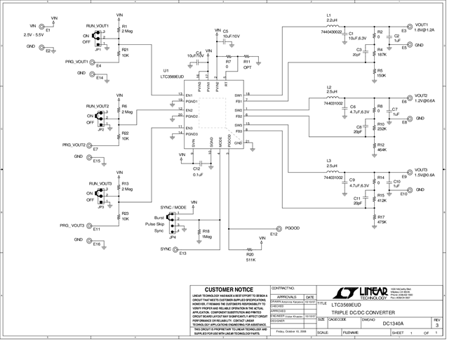 DC1340A - Schematic