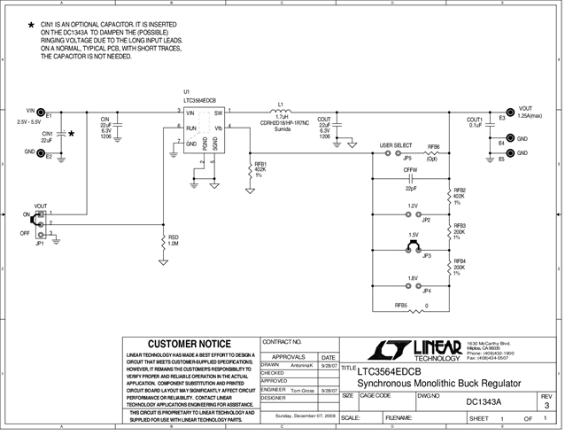 DC1343A - Schematic