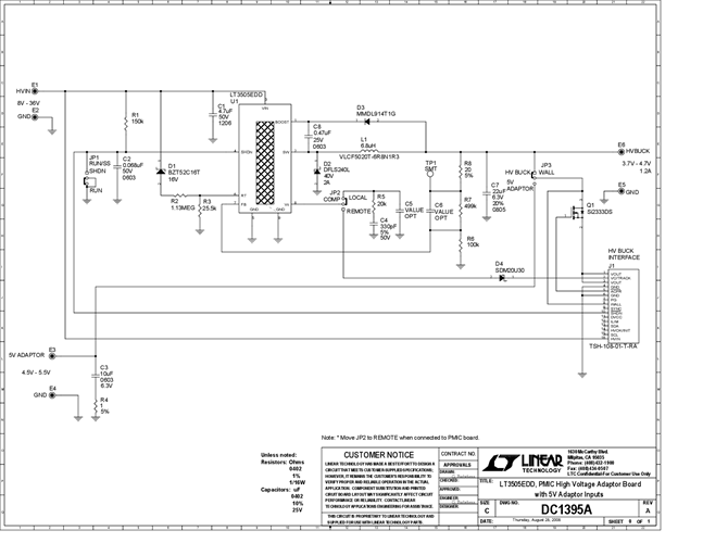 DC1395A - Schematic