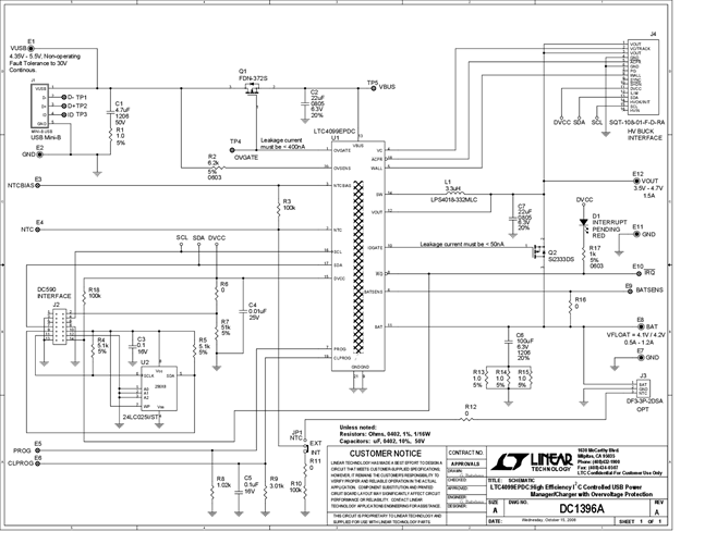 DC1396A - Schematic