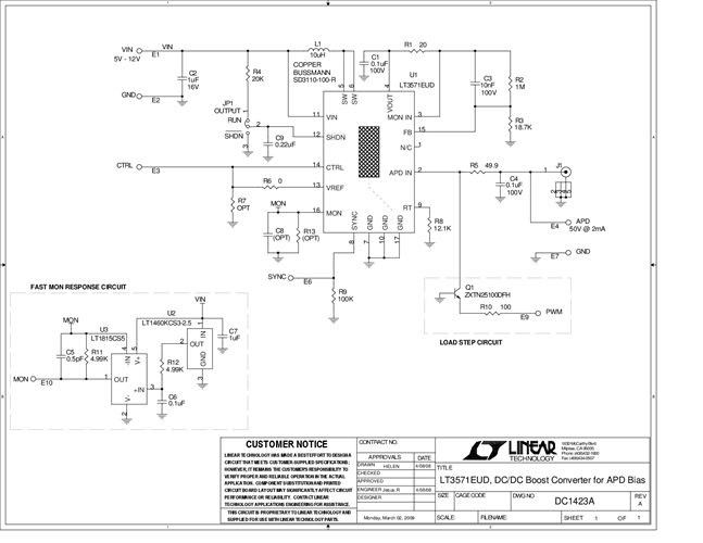 DC1423A - Schematic