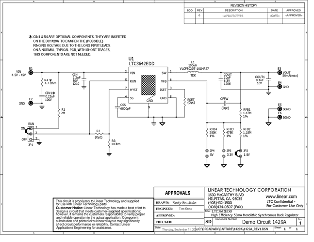 DC1429A - Schematic