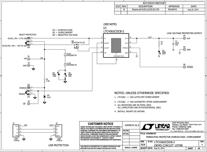 DC1575B - Schematic