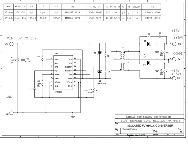 DC159A-A - Schematic