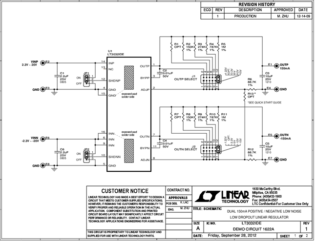 DC1622A - Schematic