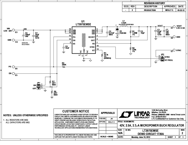 DC1736A - Schematic