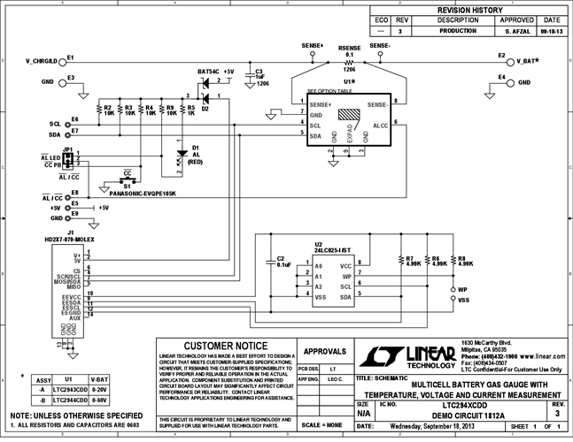 DC1812A - Schematic