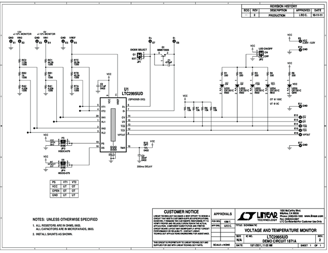 DC1871A - Schematic