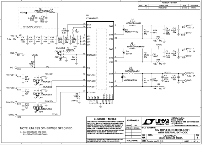 DC1980A - Schematic