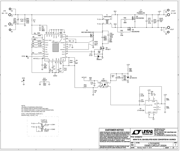 DC2050A - Schematic