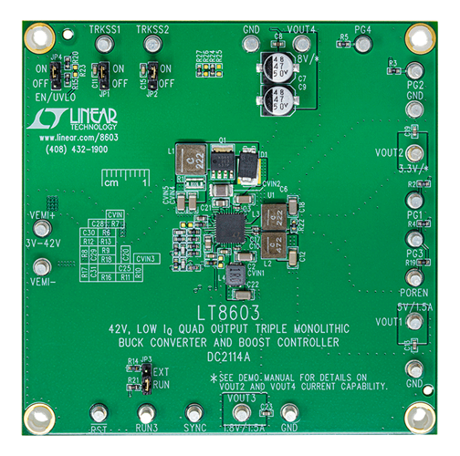 DC2114A Evaluation Board - Top View