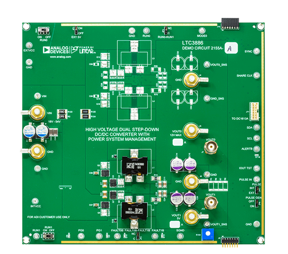 DC2155A-A Evaluation Board - Top View