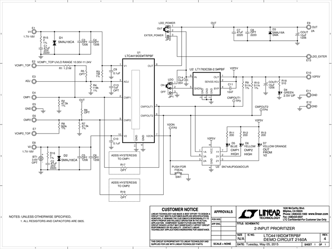 DC2160A - Schematic