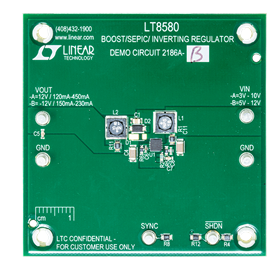 DC2186A-B Evaluation Board - Top View