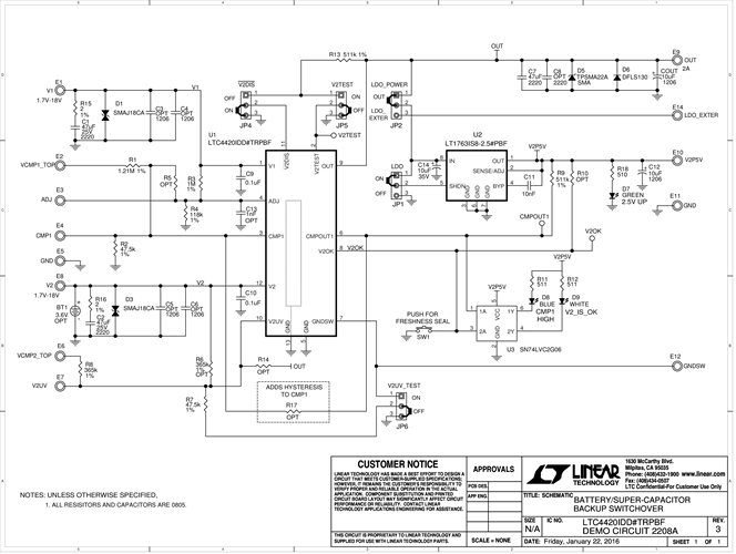 DC2208A - Schematic