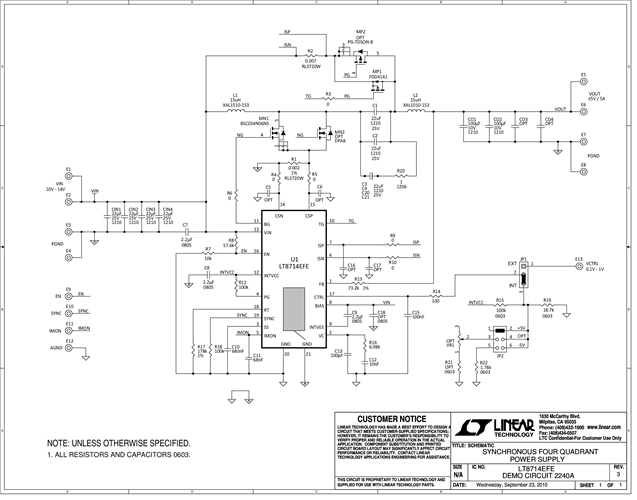 DC2240A - Schematic