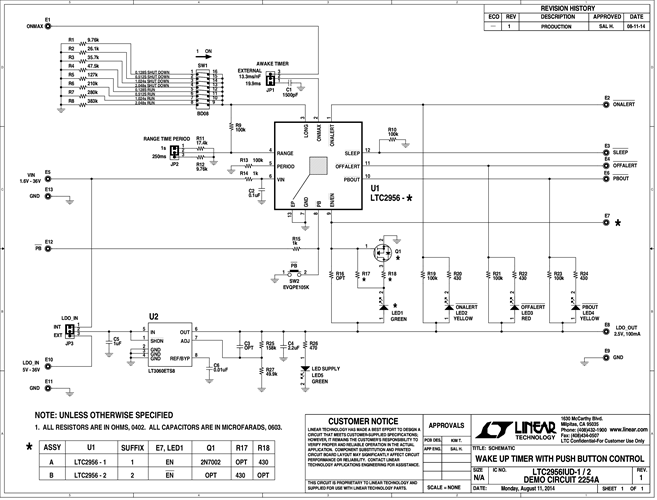 DC2254A - Schematic