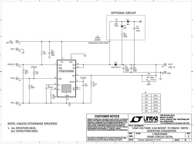 DC2275A - Schematic
