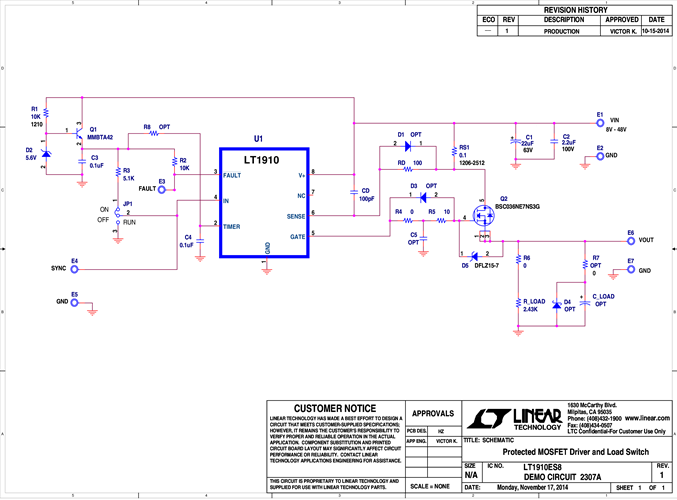 DC2307A - Schematic