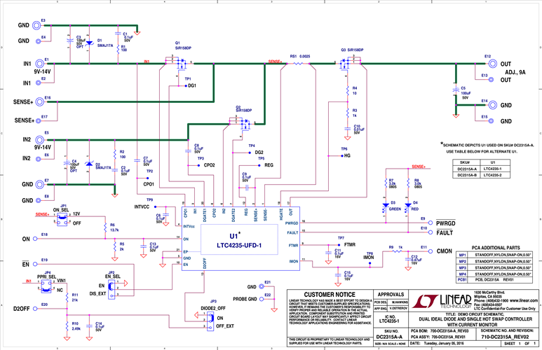 DC2315A - Schematic