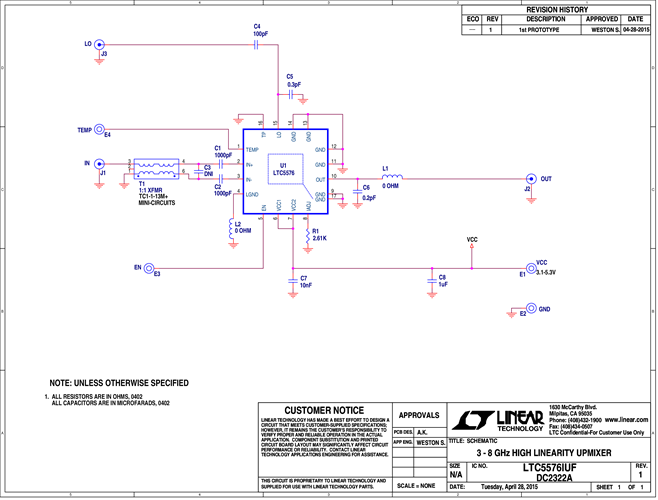 DC2322A - Schematic
