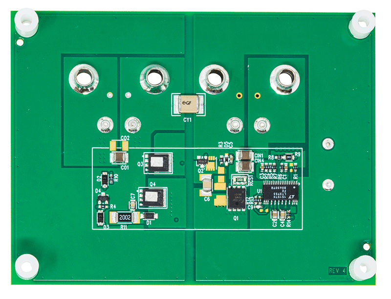 DC2324A-B Evaluation Board - Bottom View