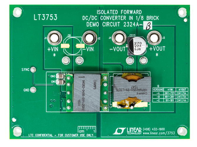 DC2324A-B Evaluation Board - Top View