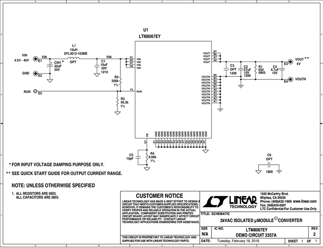DC2357A - Schematic