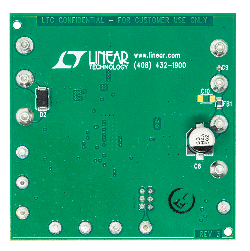 DC2361A Evaluation Board - Bottom View