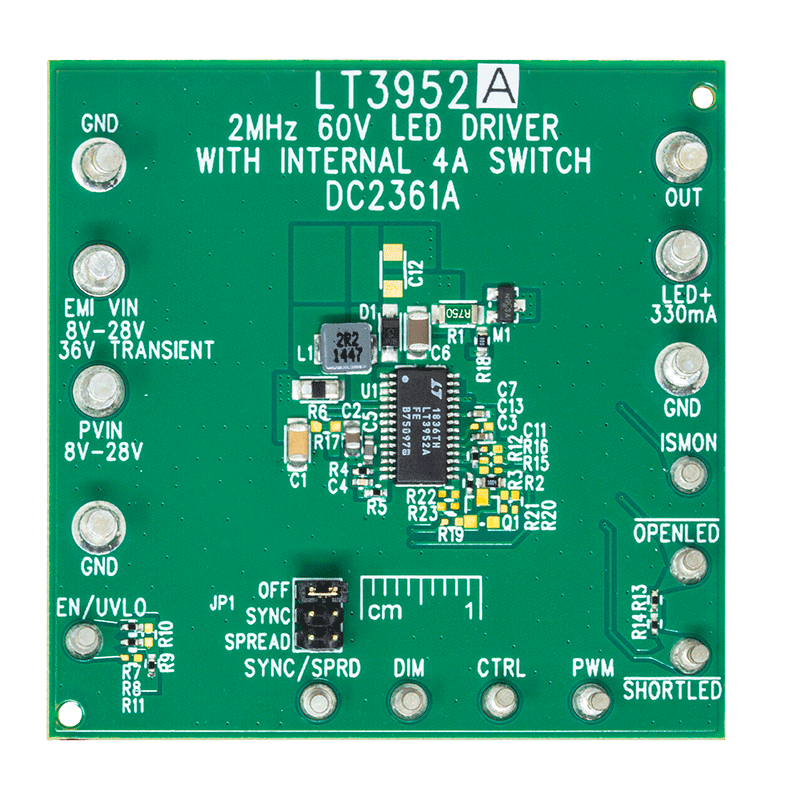 DC2361A Evaluation Board - Top View