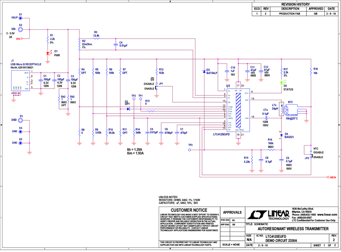 DC2330A - Schematic